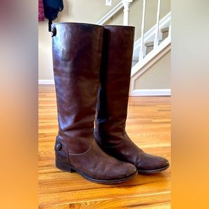 Frye Back Zip Melissa Button Tall Boots